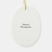 Ornement En Céramique Pivert de Pileated, John Audubon (Dos)