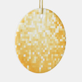 Ornement En Céramique Pixel d'or (Droite)
