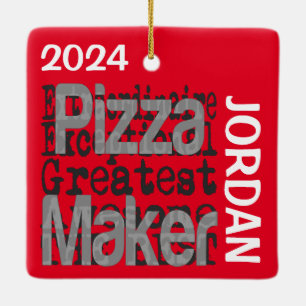Ornement En Céramique Pizza Maker Extraordinaire PERSONNALISÉ