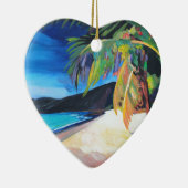 Ornement En Céramique Plage aux Îles Vierges américaines de St Thomas de (Droite)