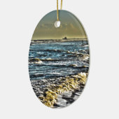 Ornement En Céramique Plage de folie, Sc (Gauche)