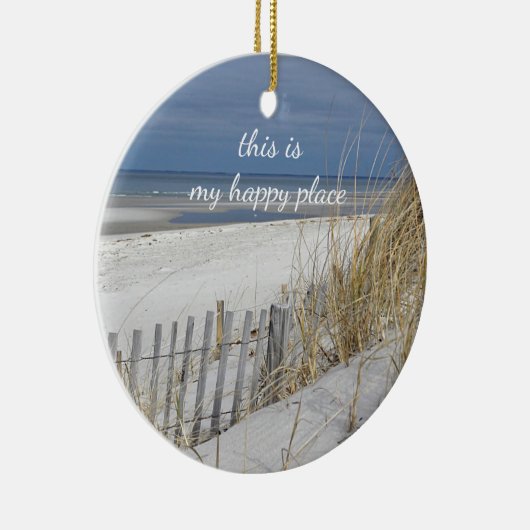 Ornement En Céramique Plage d'océan sur Cape Cod (Droite)