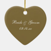 Ornement En Céramique Plage Nous sommes engagés (Dos)