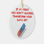 Ornement En Céramique plaisanterie de maths (Droite)