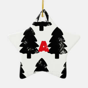 Ornement En Céramique Plantez un motif d'arbre