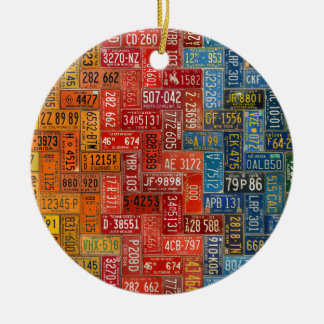 Ornement En Céramique Plats colorés de chacun des 50 états