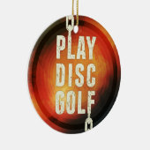 Ornement En Céramique Play Disk Golf (Droite)