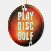 Ornement En Céramique Play Disk Golf (Gauche)
