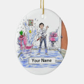 Ornement En Céramique Plomber - Femme (Droite)