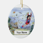 Ornement En Céramique Plongeur autonome - femelle (Droite)