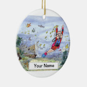 Ornement En Céramique Plongeur - Homme (Droite)