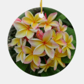 Ornement En Céramique Plumeria hawaïen (Dos)