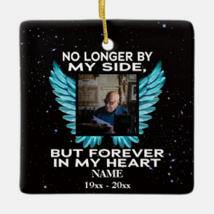 Ornement En Céramique Plus de mon côté, souvenir photo