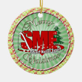 Ornement En Céramique PME CHRISTMAS Sujet Expert (Devant)