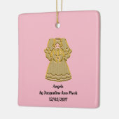 Ornement En Céramique Poésie Angels (Gauche)