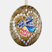 Ornement En Céramique Point frais d'AMOUR. Rockaways. (Droite)