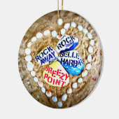 Ornement En Céramique Point frais d'AMOUR. Rockaways. (Gauche)