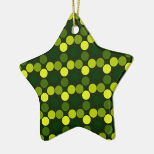 Ornement En Céramique Points de vue Citron Lime STAR ORNAMENT