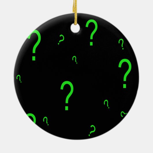 Ornement En Céramique Points d'interrogation (Dos)