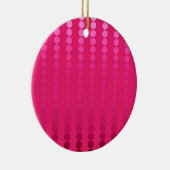 Ornement En Céramique Points satinés - nuances rose fuchsia (Droite)