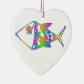 Ornement En Céramique Poisson Abstrait (Droite)