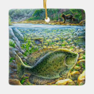 Ornement En Céramique Poisson de montagne