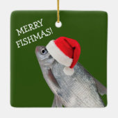 Ornement En Céramique Poisson de Noël (Dos)