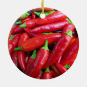 Ornement En Céramique Poivrons de piment fort (Dos)