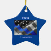 Ornement En Céramique Police (Dos)