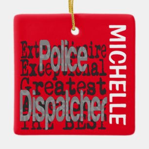 Ornement En Céramique Police Dispatcher Extraordinaire CUSTOM