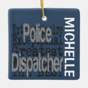 Ornement En Céramique Police Dispatcher Extraordinaire CUSTOM