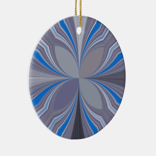 Ornement En Céramique Polka gris cendré bleu Pointe Texture Art Imprimer (Droite)