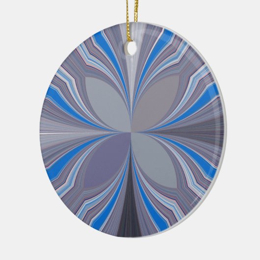 Ornement En Céramique Polka gris cendré bleu Pointe Texture Art Imprimer (Gauche)