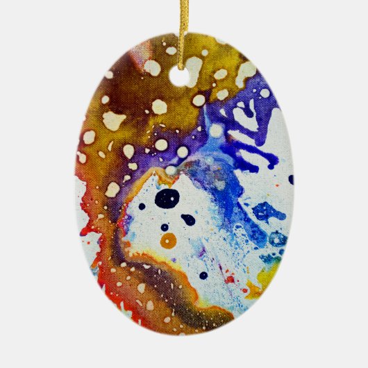 Ornement En Céramique Polychromoptique #1B par Michael Moffa (Devant)