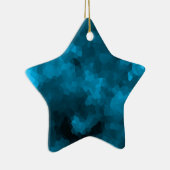 Ornement En Céramique Polygone bleu (Droite)