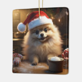 Ornement En Céramique Poméranie Cookies de Noël Festif (Gauche)