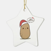 Ornement En Céramique Pomme de terre de Noël (Gauche)