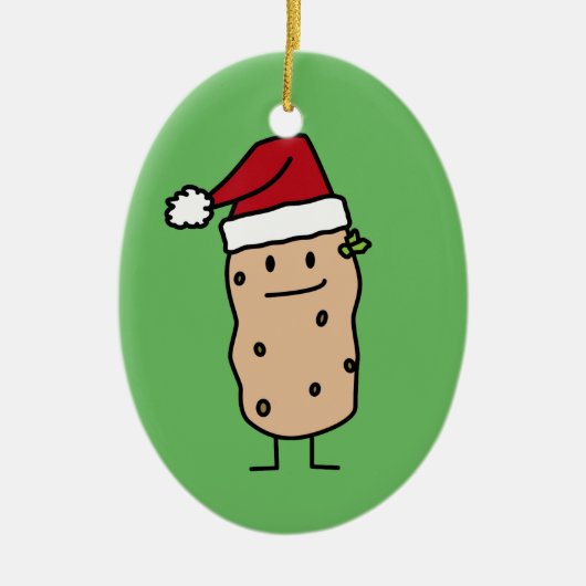 Ornement En Céramique Pommes de terre de pomme de terre utilisant le (Devant)