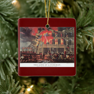 Ornement En Céramique Pompiers vintages, Pompiers