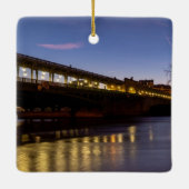 Ornement En Céramique Pont Bir-Hakeim à l'aube en hiver - Paris (Dos)