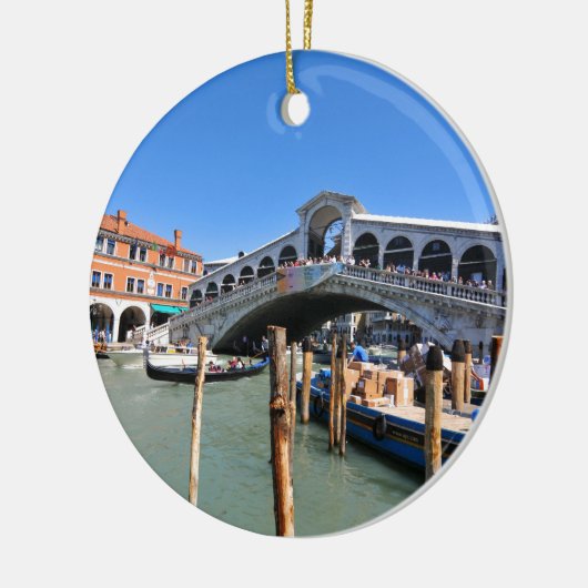 Ornement En Céramique Pont de Rialto à Venise, Italie (Gauche)