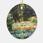 Ornement En Céramique Pont sur l'étang Nénuphar par Claude Monet (Gauche)