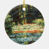 Ornement En Céramique Pont sur l'étang Nénuphar par Claude Monet (Dos)
