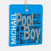 Ornement En Céramique Pool Boy Extraordinaire CUSTOM (Droite)