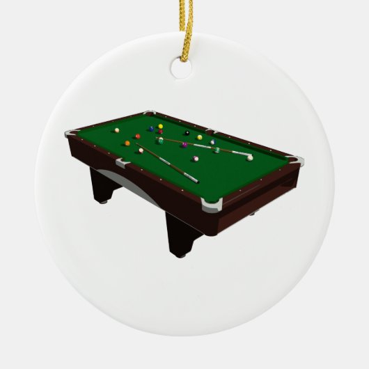 Ornement En Céramique Pool table (Devant)