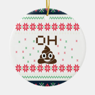 Ornement En Céramique Poop émoji