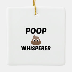ORNEMENT EN CÉRAMIQUE POOP WHISPERER
