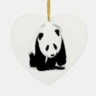 Ornement En Céramique Pop Art Baby Panda