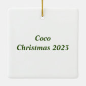 Ornement En Céramique Pop Art Cat (Dos)