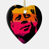 Ornement En Céramique Pop Art Jack JFK John F. Kennedy (Droite)
